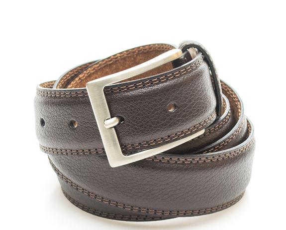 TIMBERLAND belt CLASSIC, in hammered leather cocoa - Belts