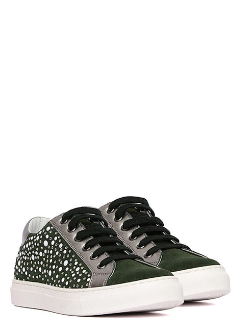 ANNA VIRGILI FRANCESCA Suede leather sneakers green - Women’s shoes