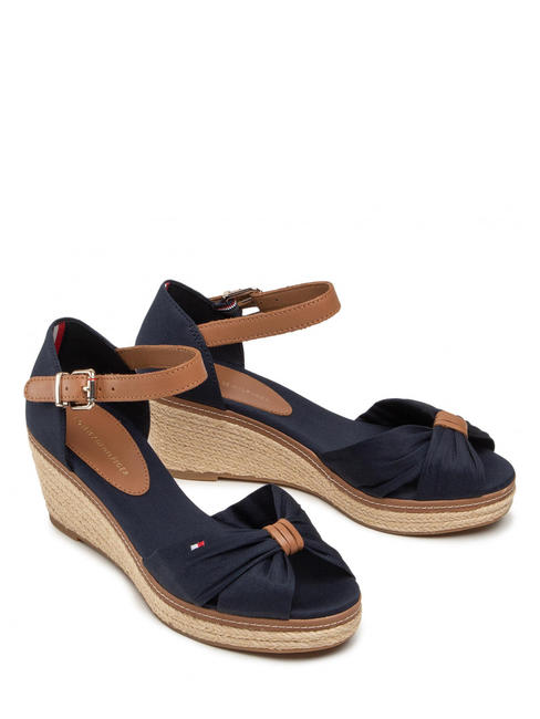 TOMMY HILFIGER  ICONIC ELBA Open toe sandals NIGHT BLUE - Women’s shoes