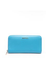 COCCINELLE  METALLIC SOFT Wallet in natural grain leather Pool - Women&rsquo;s Wallets - 1