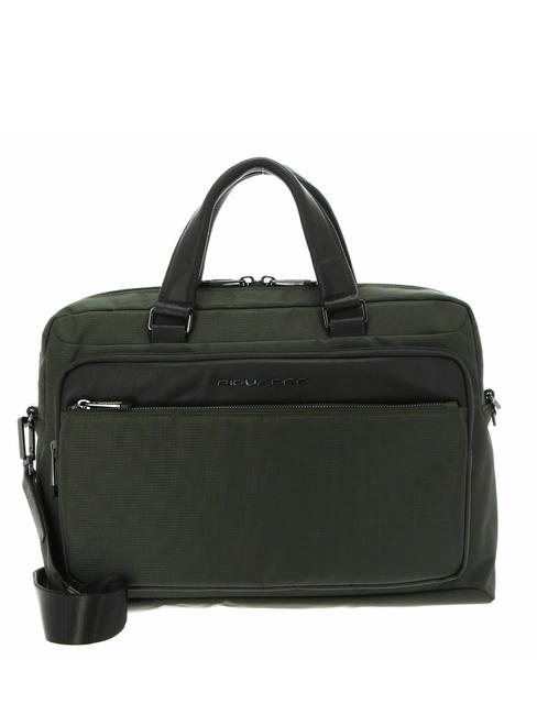 PIQUADRO MACBETH 14 "laptop briefcase GREEN - Work Briefcases