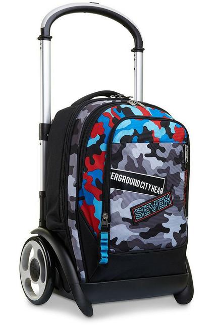 SEVEN TYRE Challenge Boy 3 in 1 Trolley Backpack STONE - Backpack trolleys
