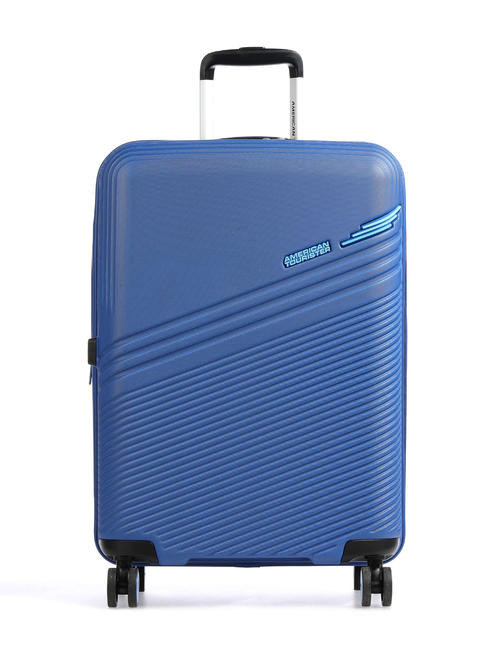 AMERICAN TOURISTER TRIPLE TRACE Medium trolley, expandable navy / blue - Rigid Trolley Cases