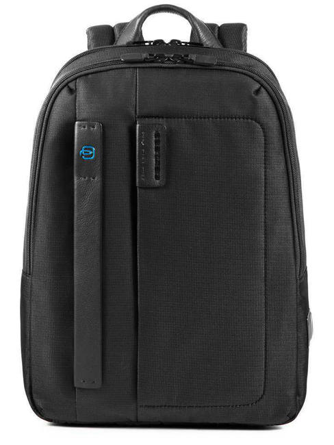 PIQUADRO backpack Line P16, PC port up to 14 " CHEVRON / BLACK - Laptop backpacks