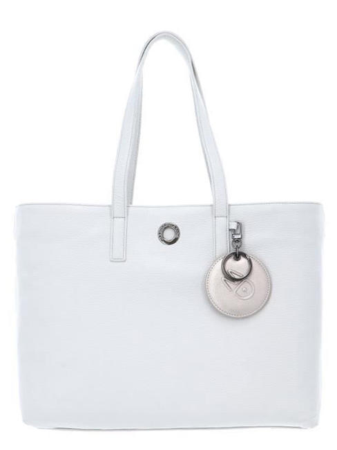 MANDARINA DUCK MELLOW  MELLOW Shopping bag with sachet, in leather MIST - Women’s Bags