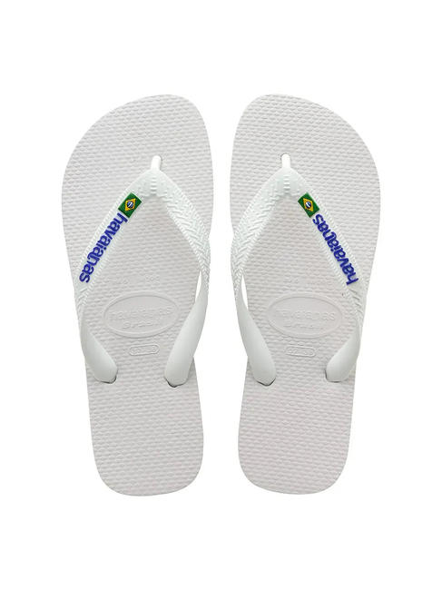 HAVAIANAS BRASIL LOGO Men's flip flops white - Unisex shoes