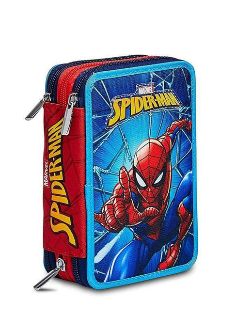 SPIDERMAN WALL CRAWLER Case with Complete School Kit Bluedeep - Cases and Accessories