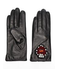 TOSCA BLU guanto con cuore strass  Black - Gloves - 1