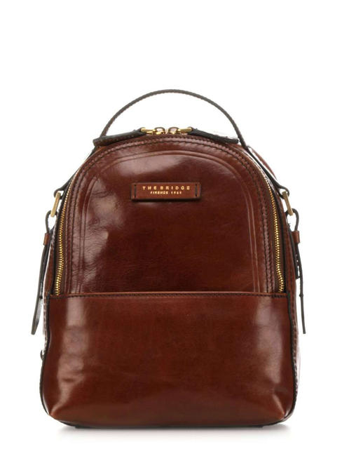 THE BRIDGE PEARL DISTRICT Leather backpack BROWN - Women’s Bags