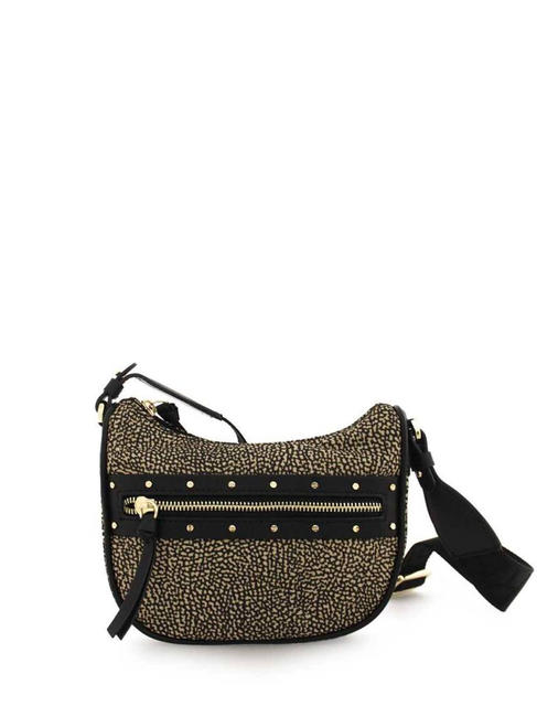 BORBONESE JANIS Small Shoulder bag op / natu / black - Women’s Bags