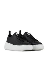 ARMANI EXCHANGE SUPER ACTION Leather sneakers with platform - Women’s shoes
