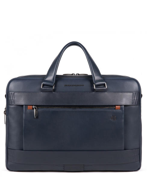 PIQUADRO OBIDOS Laptop briefcase 15.6 ", Ipad 10.5" blue - Work Briefcases