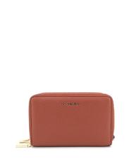 COCCINELLE METALLIC SOFT Medium zip around leather wallet cinnam - Women&rsquo;s Wallets - 1