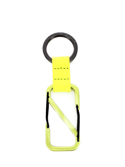 PIQUADRO EMPIRE Keychain with double carabiner Yellow - Key holders