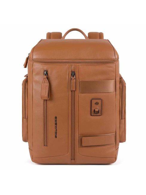 PIQUADRO DIONISIO 14.1 "laptop backpack in leather LEATHER - Laptop backpacks