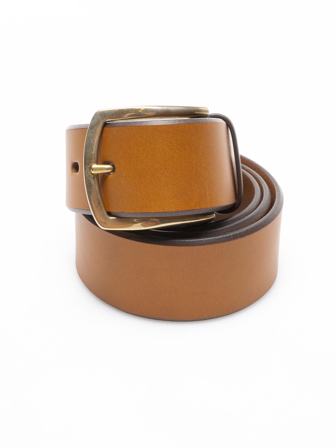 The Bridge Brunelleschi Resinated Leather Belt, Can Be Shortened To
