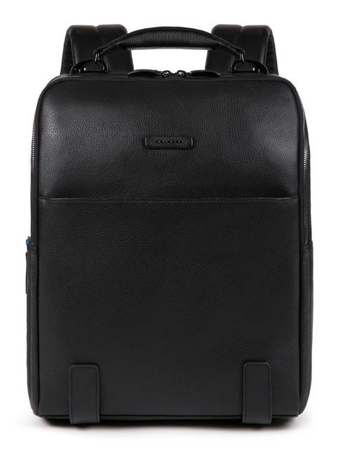 PIQUADRO MODUS SPECIAL Leather backpack for PC15.6 " Black - Laptop backpacks