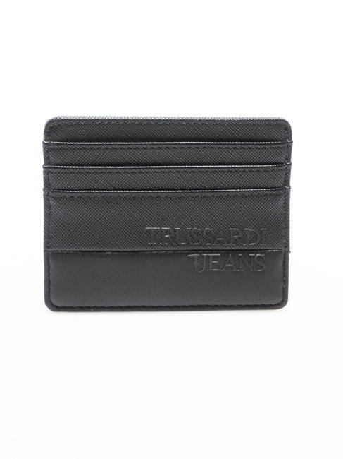 TRUSSARDI TEKNO Card holder BLACK - Men’s Wallets