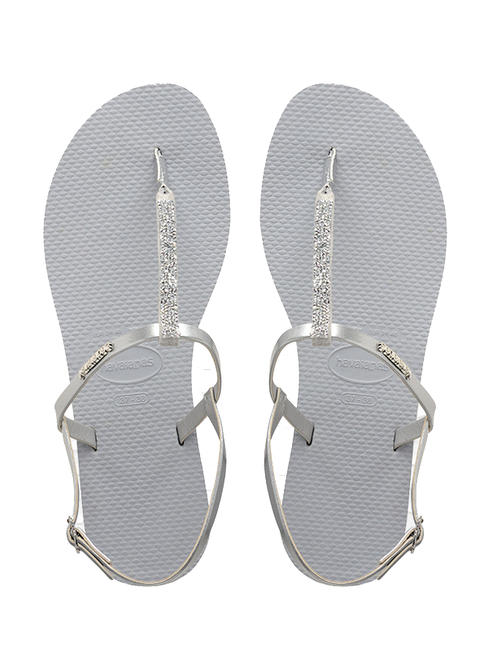 HAVAIANAS YOU RIVIERA CRYSTAL Thong sandals with straps bla / stegr - Women’s shoes
