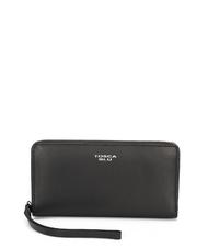 TOSCA BLU BASIC Large zip around wallet in leather Black - Women&rsquo;s Wallets - 1