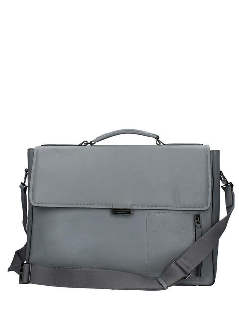 PIQUADRO folder DAVID, 15.6 "PC case, Made in Italy GREY - Work Briefcases