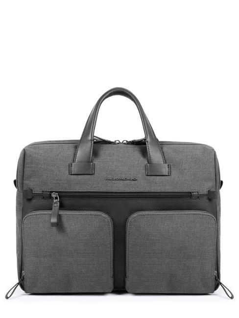 PIQUADRO TIROS 14 "laptop briefcase GREY - Work Briefcases