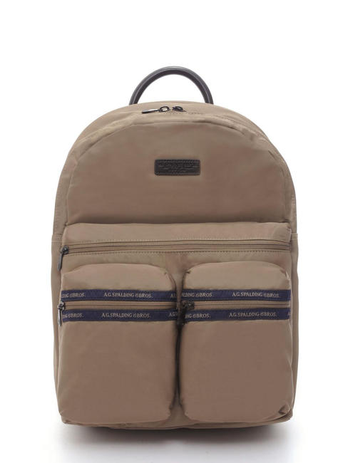 SPALDING MACK 15.6 "laptop backpack, in reinforced nylon khaki - Laptop backpacks