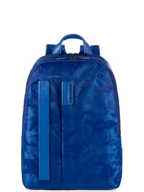 PIQUADRO backpack Line P16, PC port up to 14 " camou / blue - Laptop backpacks