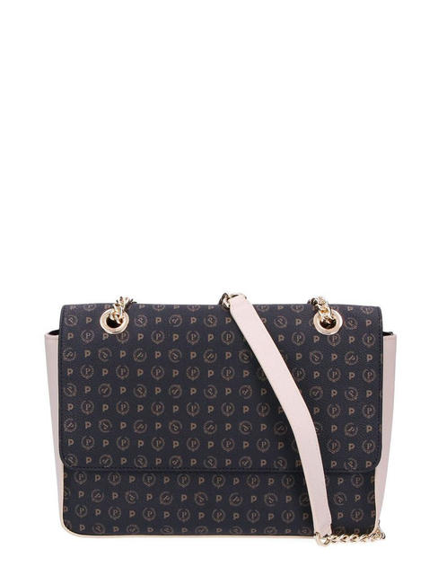 POLLINI Heritage Classic Shoulder bag Black / Ivory - Women’s Bags