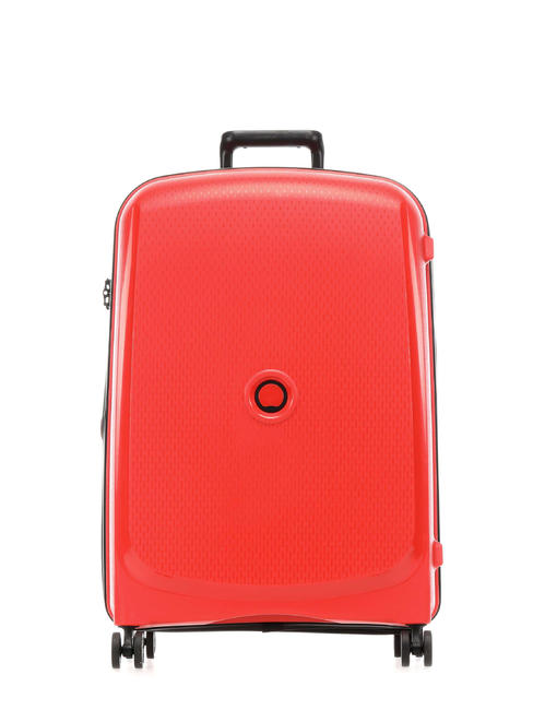 DELSEY BELMONT PLUS Large trolley, expandable gradient red - Rigid Trolley Cases