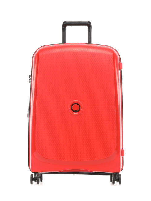 DELSEY BELMONT PLUS Large trolley, expandable gradient red - Rigid Trolley Cases