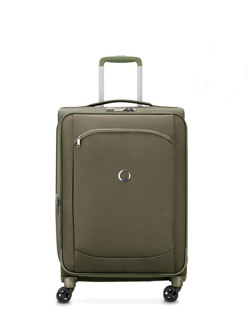 DELSEY MONTMARTRE AIR 2.0 Medium trolley, expandable teal - Semi-rigid Trolley Cases