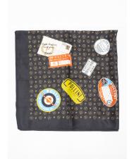 POLLINI PATCH Printed foulard Black - Scarves - 1