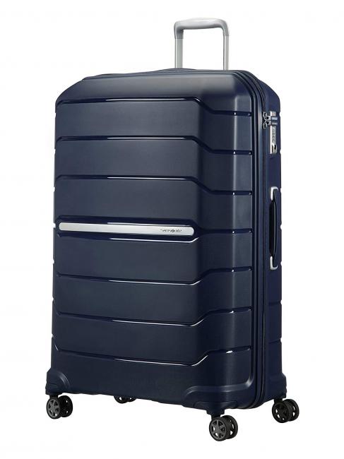 SAMSONITE trolley FLUX, extra large size, expandable blu navy - Rigid Trolley Cases
