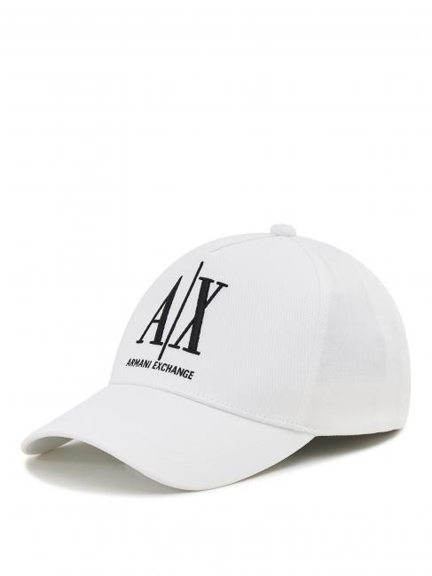 ARMANI EXCHANGE Cappello baseball in cotone  white - Hats
