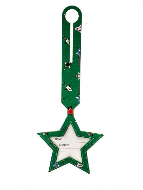 COCCINELLE STAR ROCKET Address holder in saffiano leather to the / green - Travel Accessories