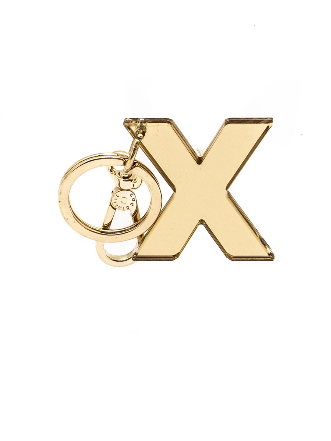 Coccinelle Lettera X Plexiglass And Metal Key Ring Platinum - Buy At Outlet  Prices!