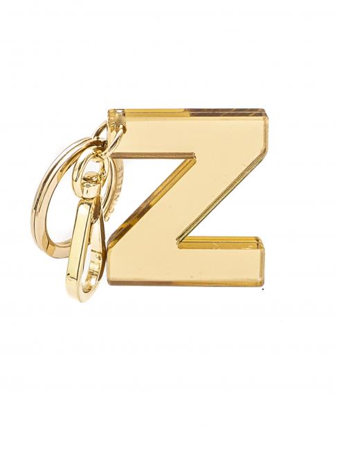 COCCINELLE LETTERA Z Plexiglass and metal key ring Platinum - Key holders