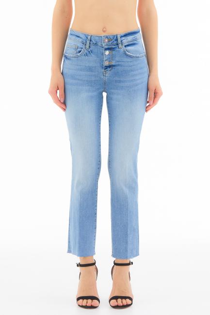 LIUJO PRINCESS Bottom up high waist jeans denimblue ssw seduce - Jeans