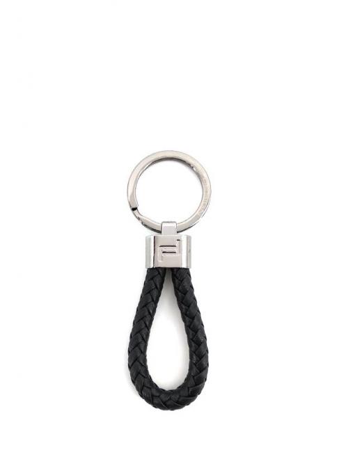 PORSCHE DESIGN LEATHER CORD Made in Italy keychain Black - Key holders