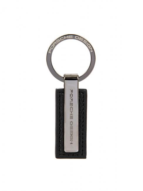 PORSCHE DESIGN METAL BAR Leather keychain Black - Key holders