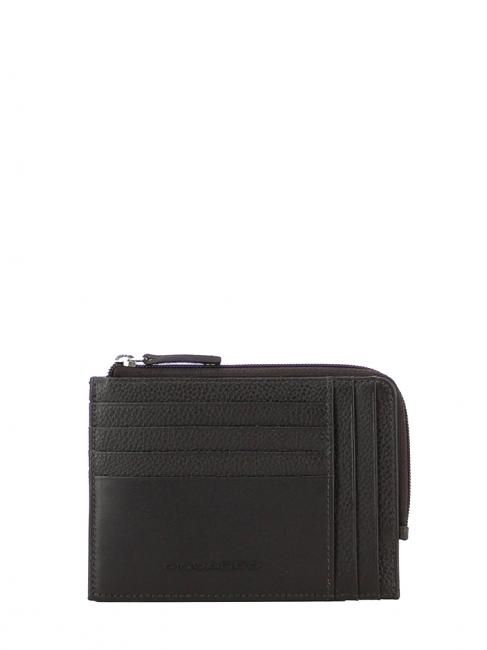 PIQUADRO card holder Leather Black - Men’s Wallets