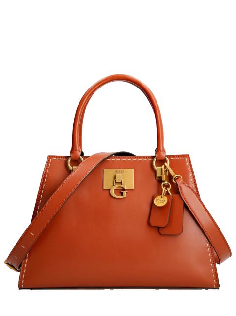 GUESS STEPHI Girlfriend Handbag, with removable shoulder strap whiskey - Women’s Bags