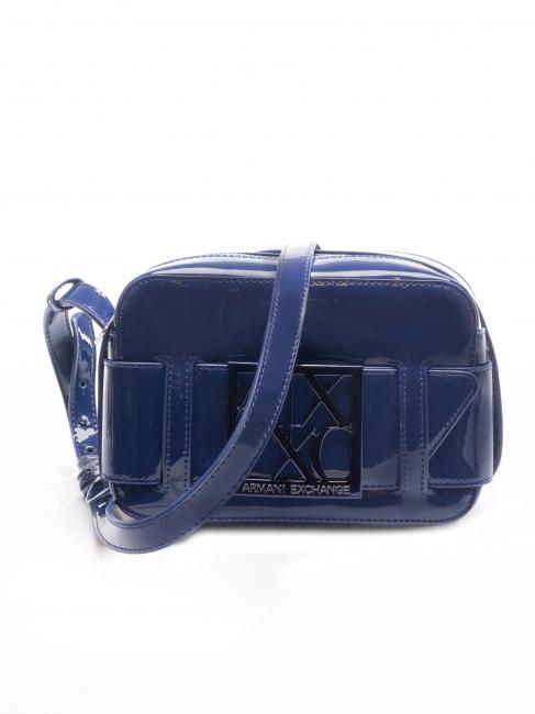 ARMANI EXCHANGE CAMERA CASE Over the shoulder blue note - Women’s Bags