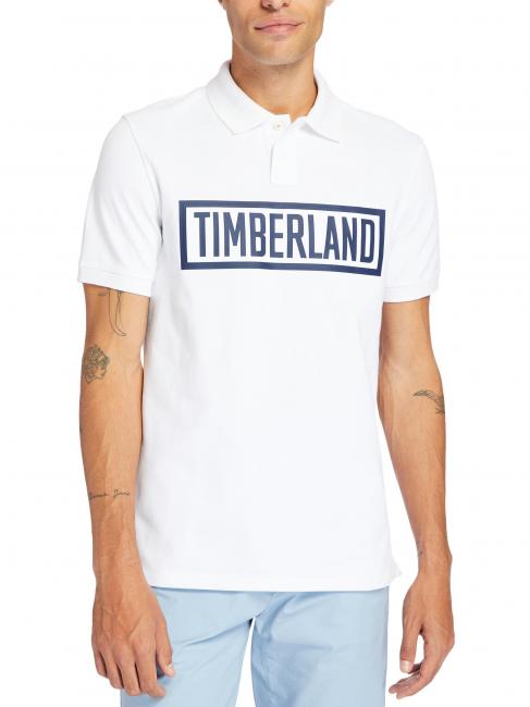 TIMBERLAND 3D LOGO Short sleeve polo shirt white - Polo shirt