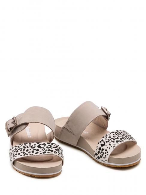 TIMBERLAND MALIBU WAVES 2 Band Leopard print sandals black and white leopard - Women’s shoes