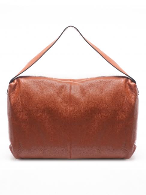 GIANNI CHIARINI GIORGIA Leather bag with shoulder strap dark orange - Women’s Bags