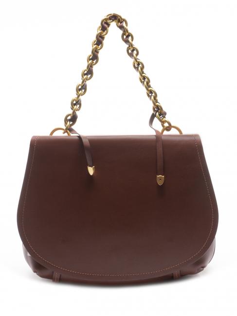 GIANNI CHIARINI OLYMPIA Leather handbag wood - Women’s Bags