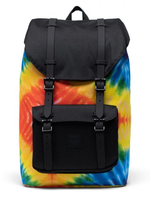HERSCHEL backpack Model LITTLE AMERICA MID VOLUME, 13 "PC holder rainbow tie dye - Backpacks & School and Leisure
