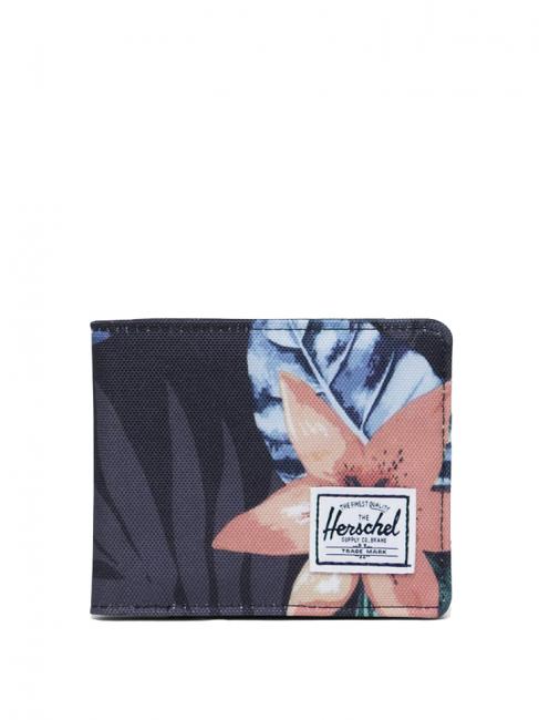 HERSCHEL wallet ROY line summer floral black - Men’s Wallets